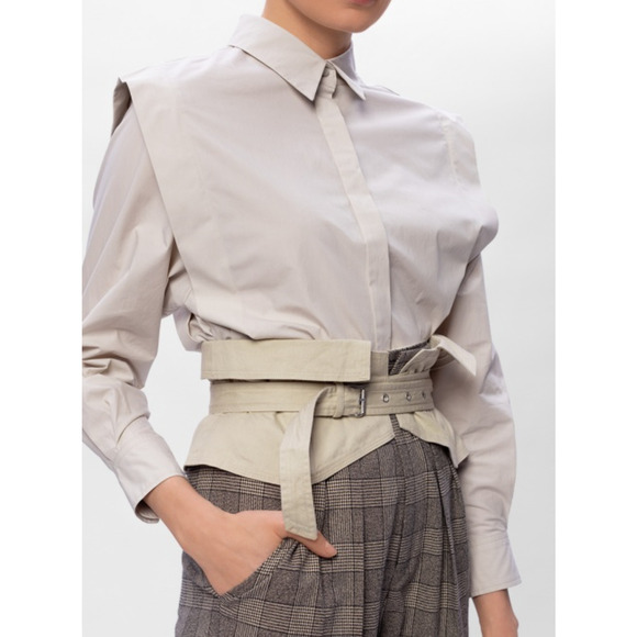IVF Journey Fund 🫶
ISABEL MARANT Prika High-waist Belts Fabric Beige Ecru - Picture 9 of 10